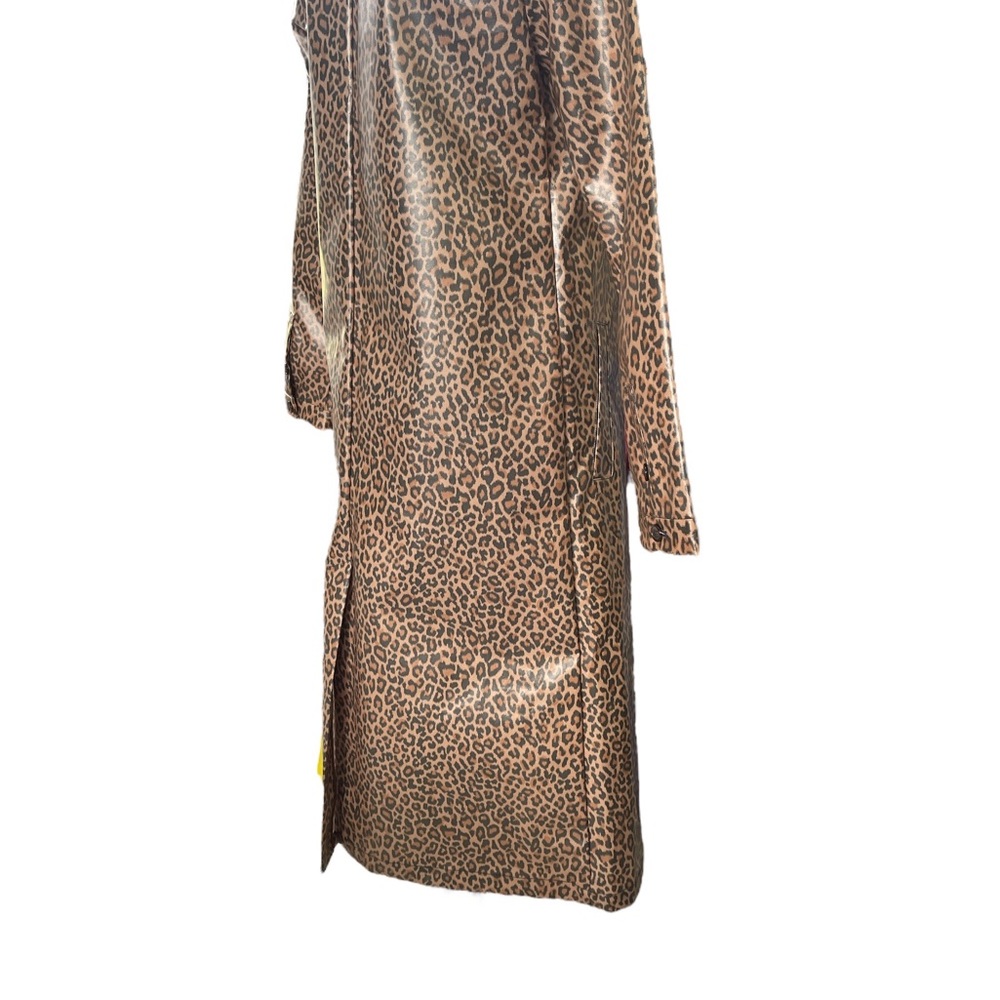 Something Navy Leopard Print Rain Jacket, Trench … - image 8